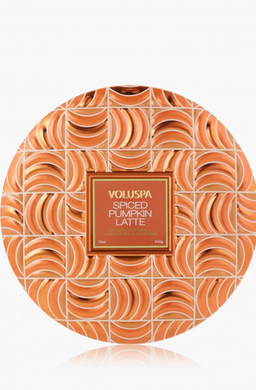 Voluspa - 3-wick decorative tin 54512 - Spiced Pumpkin Latte