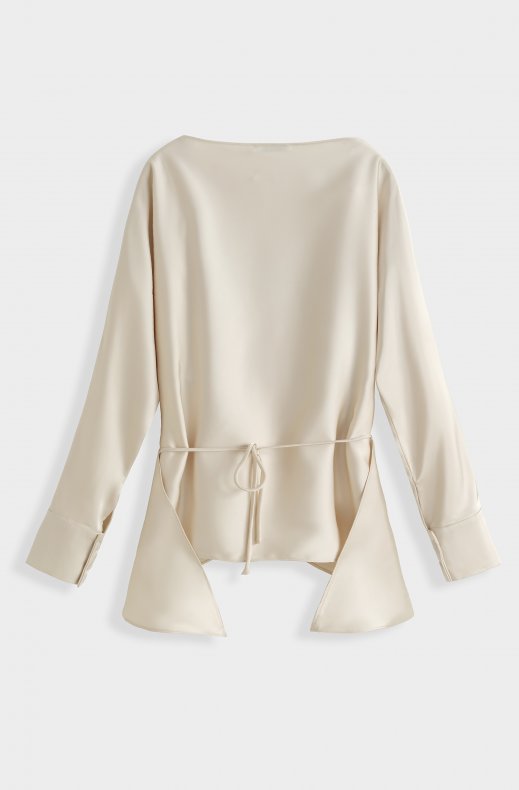 Mixed Brands - Wrap blouse PS9738 - Beige