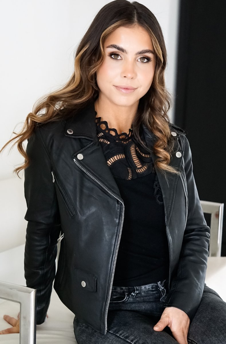 Human Scales Eva Leather Jacket Black DAM