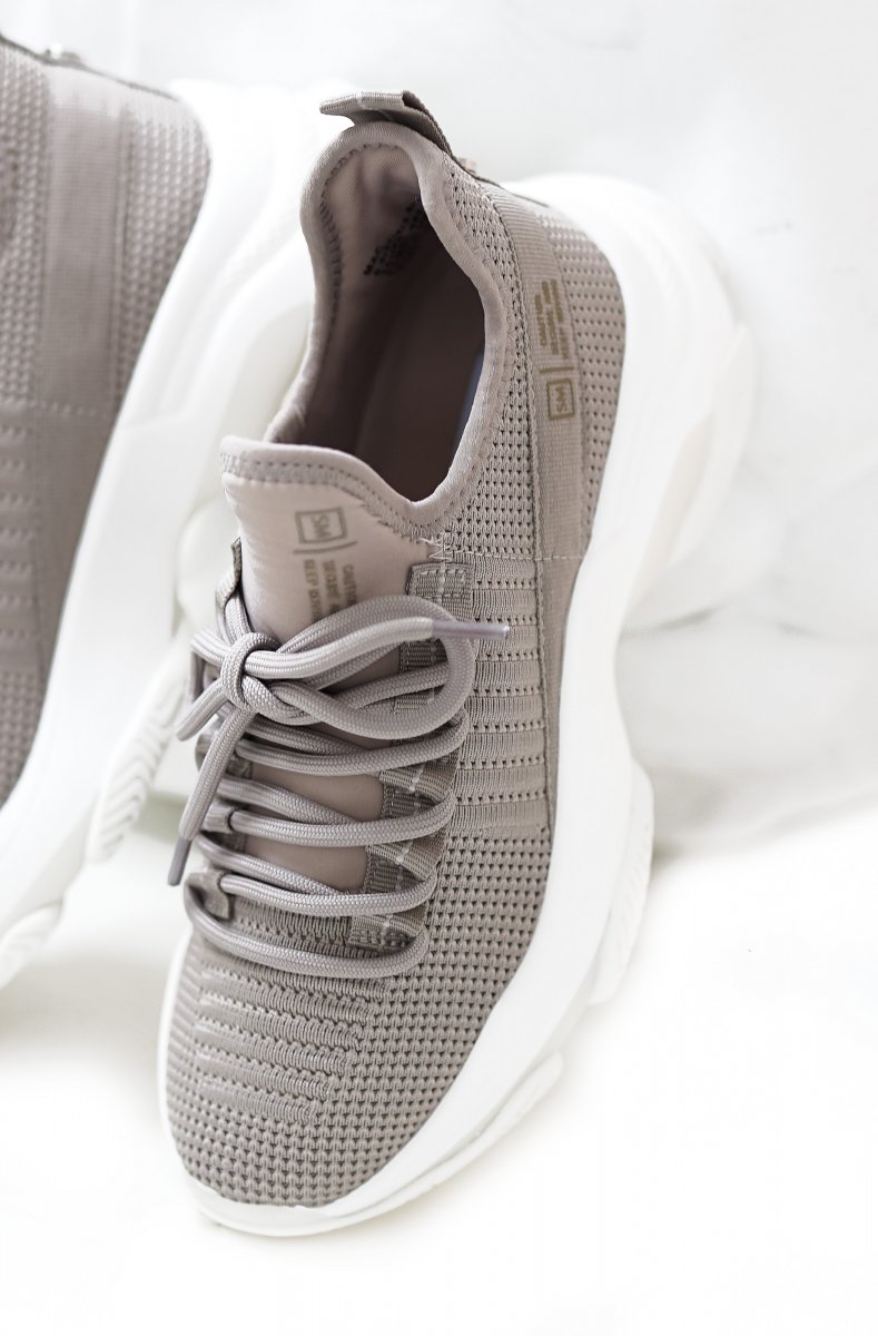 Steve Madden - Mac sneaker taupe - SNEAKERS - SKOR